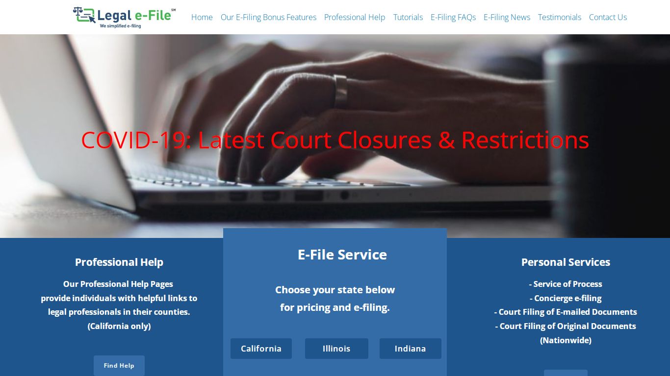 Legal e-file – legal forms and e-filing